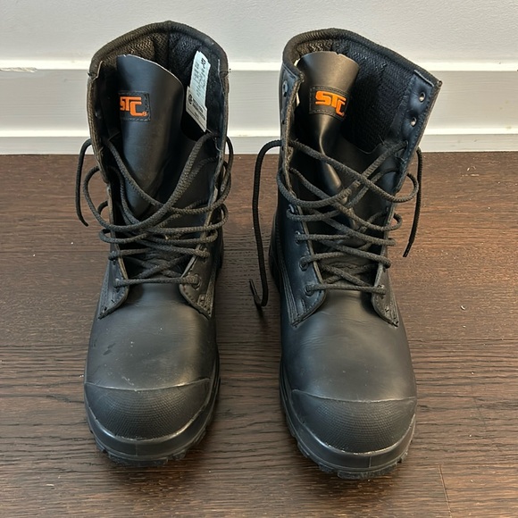 STC steel toe work construction boots - Picture 2 of 10